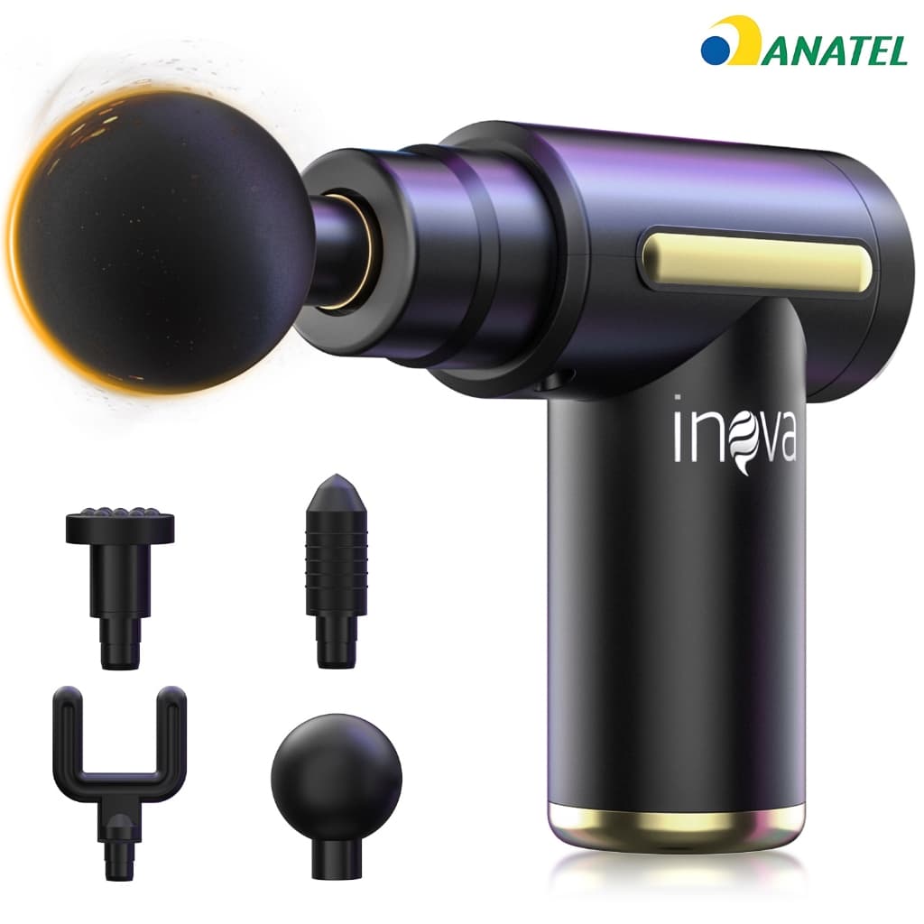 INOVA Pistola de massagem elétrica, massageador de tecidos profundos