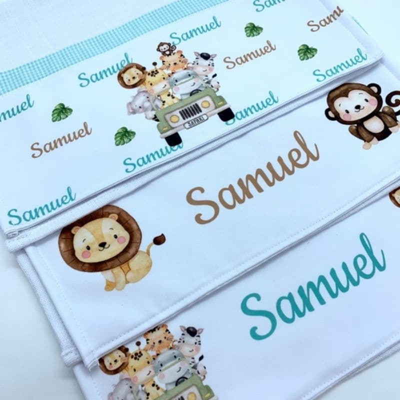 Paninhos de boca com nome 3 unidades