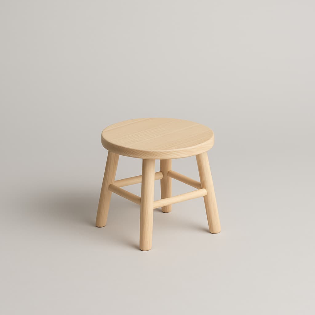 Banco infantil para decoração 16cm pés em pinus