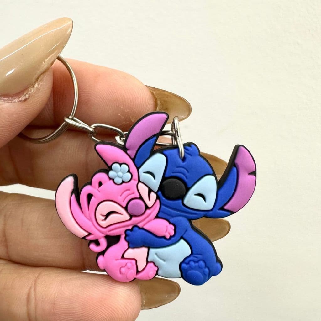 Chaveiro Stitch kit 10/50 Lembrancinha Chaveirinho Emborrachado Tema Festa Aniversario Lilo Stitch