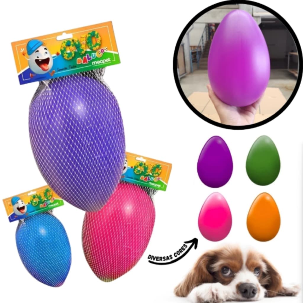 Brinquedo Mordedor Cachorro Pet Ovo Maluco