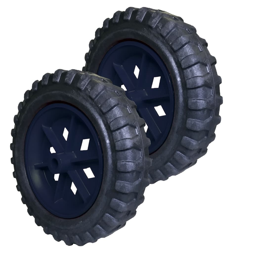 2 Rodas Para Carrinho De Mercado Feira Cortador Grama  Suporta Até 100 Kg