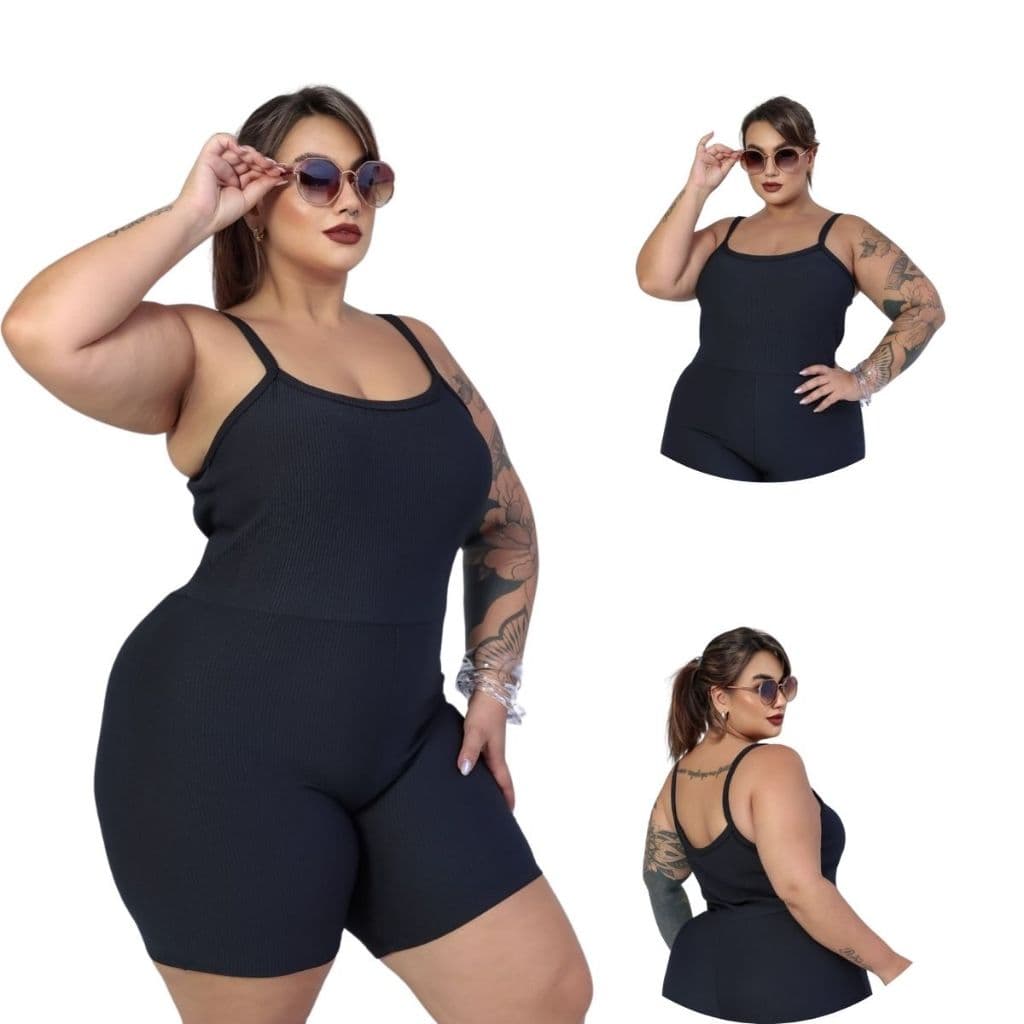 Macaquinho Academia Fitness Tecido Super Premium com ZERO TRANSPARÊNCIA Academia Macacão Crossfit P055