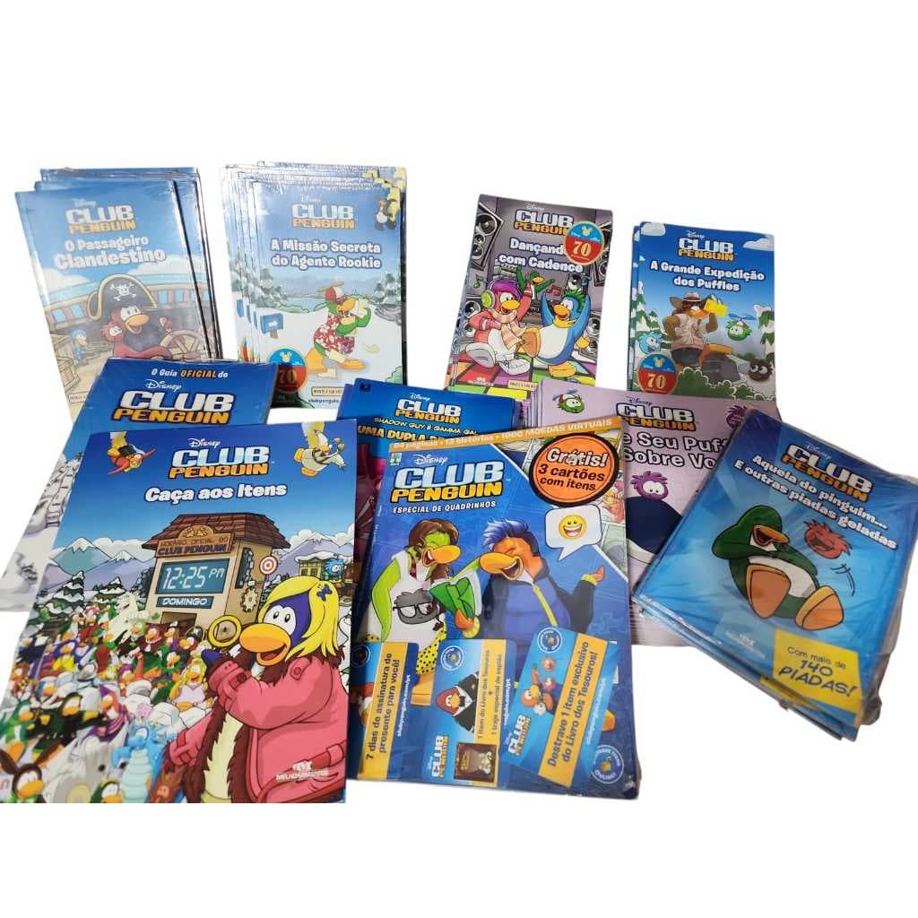 KIT C/3 REVISTAS DISNEY CLUB PENGUIN - ESPECIAL DE QUADRINHOS E MAIS!