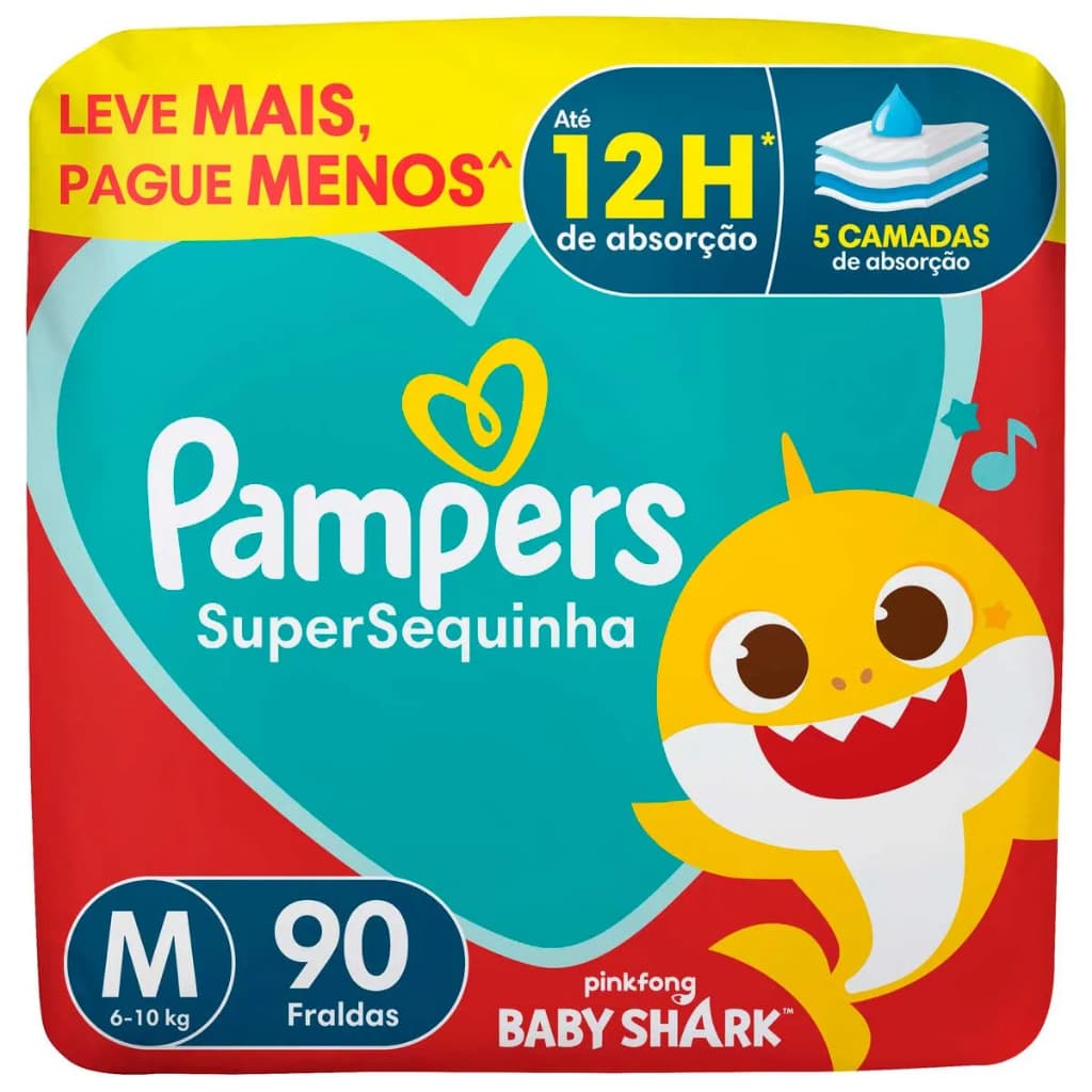 Fralda Descartável Pampers Supersequinha Jumbo