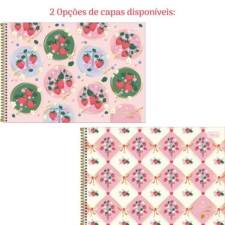 Caderno Espiral Capa Dura Cartografia E Desenho Be Berry! 80 Folhas 359424 TILIBRA