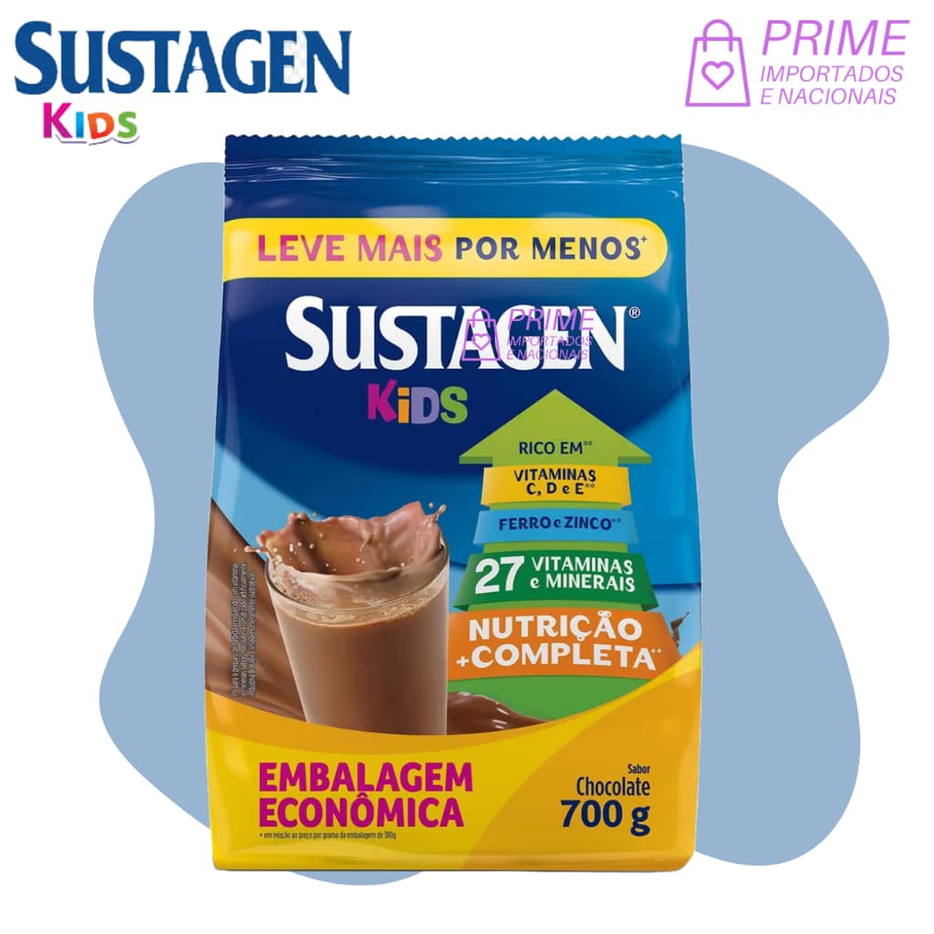 Sustagen Kids Chocolate 700g | Embalagem Econômica | Nutrição Completa | Fonte de Vitaminas | Original
