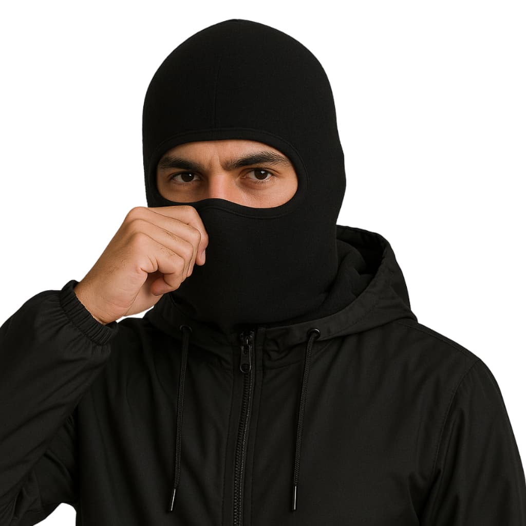 Touca Ninja Balaclava Peluciada Unissex Motoqueiro Frio Proteção Uv50+ presente de Natal