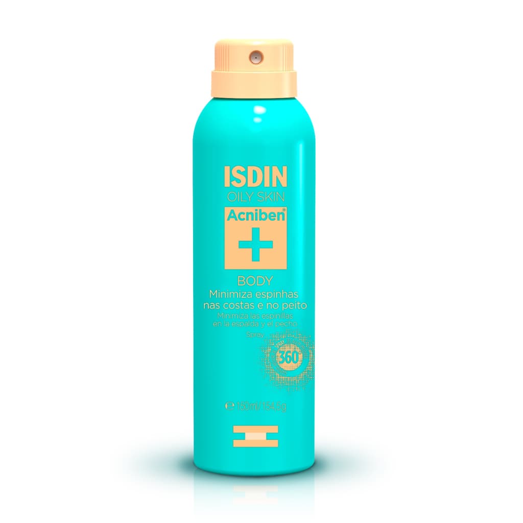 ISDIN ACNIBEN SPRAY CORPORAL ANTIACNE 150ML - pele oleosa e secagem rápida