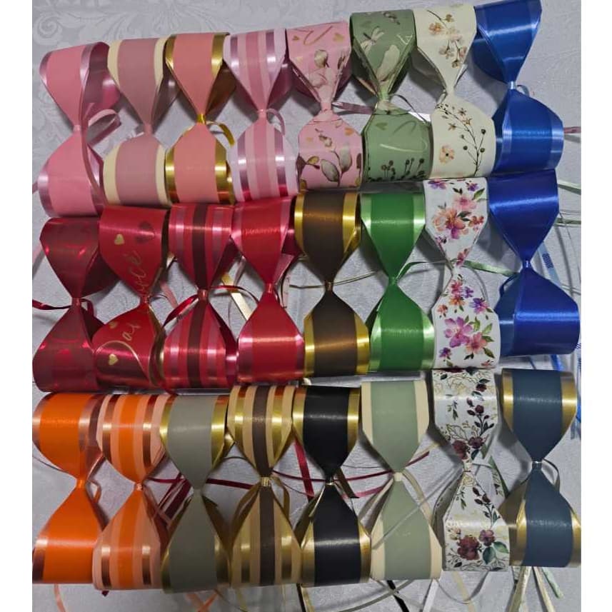 Kit Laços Bola fechados pequenos para cestas e presentes