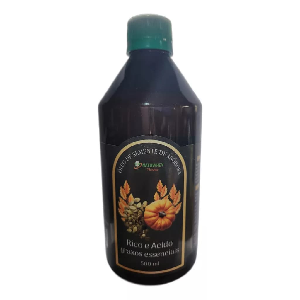 Óleo semente Abóbora  Natural Prensado A Frio 100% PURO- 500ML