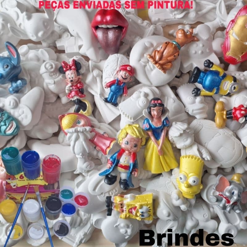 KIT DE GESSO CRU PARA PINTAR DIVERSÃO E CRIATIVIDADE INFANTIL PRESENTE PERFEITO PARA CRIANÇAS