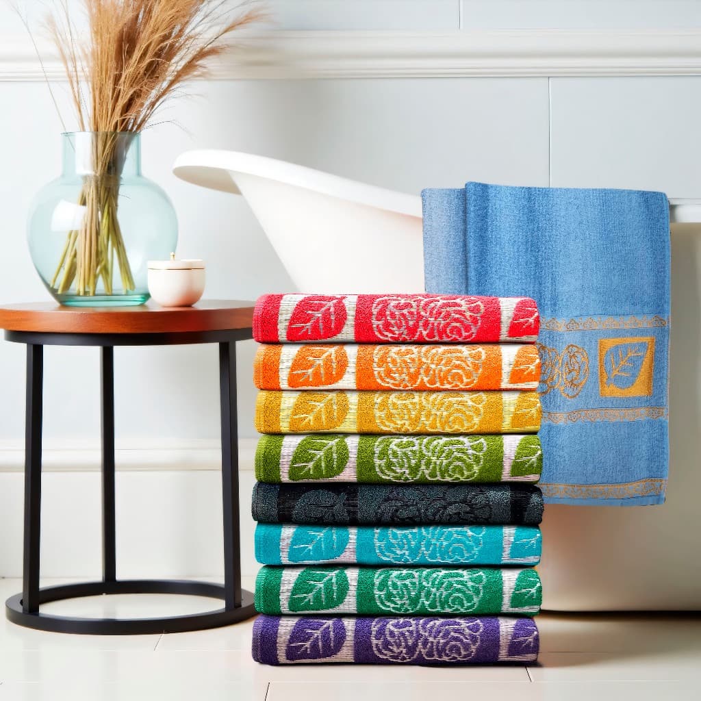 Toalha Gigante de Banho Primavera 0,75 x 1,50 Mts 330g Jaquard