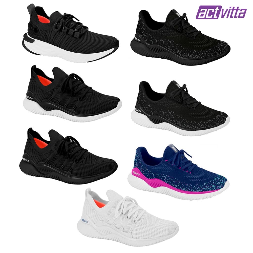 Tenis Feminino Actvitta Academia Caminhada Esportivo Corrida e Dia a Dia e Confortavel Original