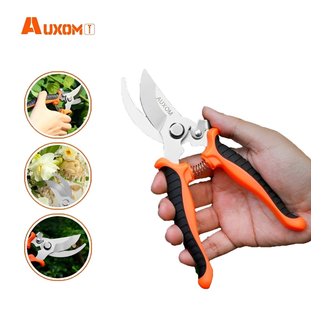Tesoura Poda AUXOM Super Afiada - Jardinagem Profissional Tesoura de Poda
