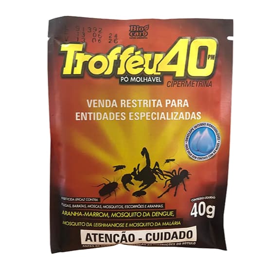 Trofféu 40PM – Eliminação Eficiente de Escorpiões (Sachê Único)