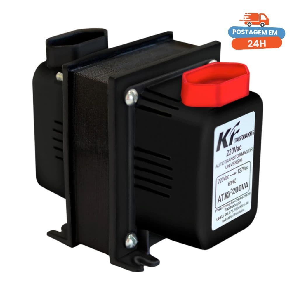Auto Transformador 200va Para Ventilador Máquina Costura Conversor 110v P/ 220v e 220 P/ 110