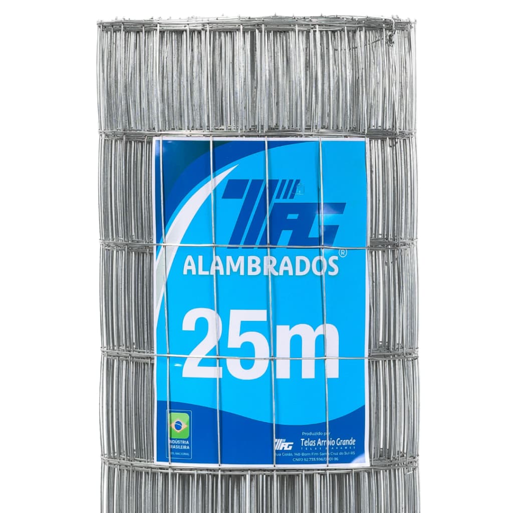 TELA SOLDADA TAG MALHA 5x10cm FIO 1,60mm RL 25X1,0m