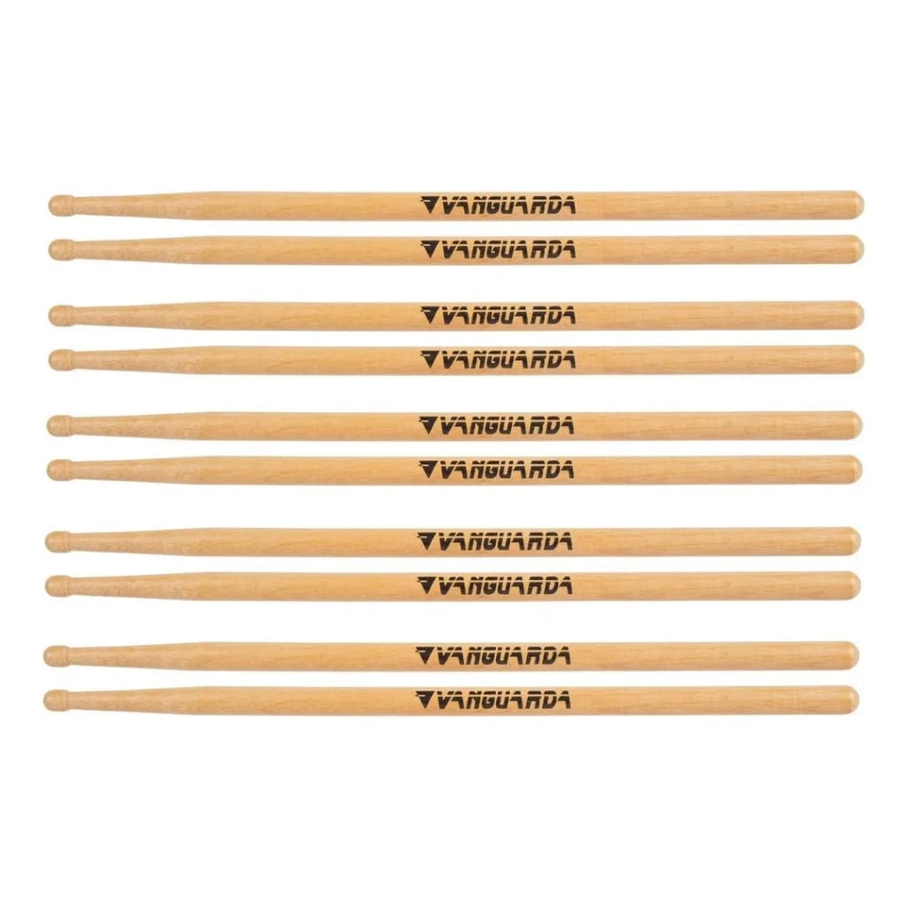 Kit 5 Pares Baqueta Spanking Vanguarda Repique Ponta Oliva