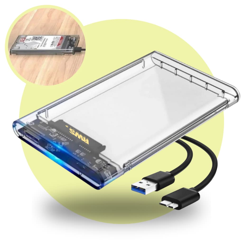 Case Slim para HD Externo 2.5” SATA USB 3.0 – Alta Velocidade e Portabilidade SSD Notebook PS4 XBOX