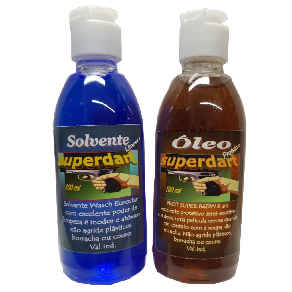 Kit Limpeza de arma Removedor Limpador + Óleo Lubrificante