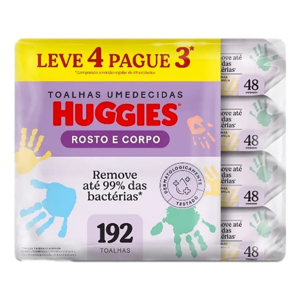 Pack Toalha Umedecida Disney Baby Huggies Max Clean Pacote 4 Unidades Leve Mais Pague Menos