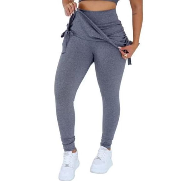 Calça legging academia suplex saia tapa bumbum fitnes malhar