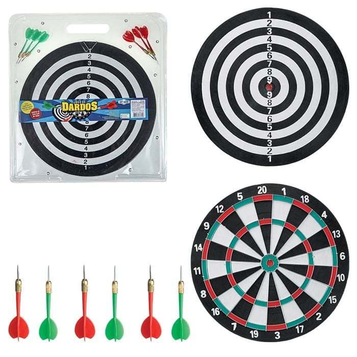 Jogo de Dardos 2 em 1 Com 38cm e 6 Dardos - Art Game