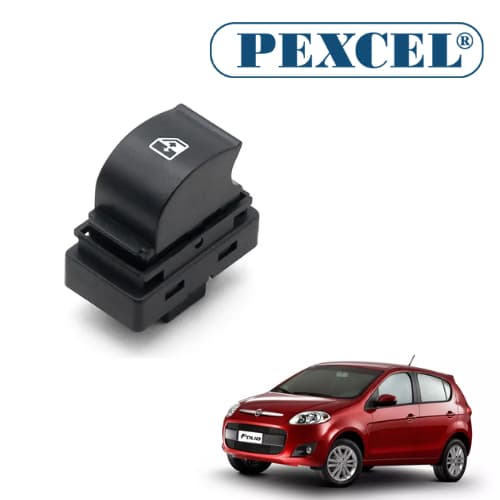 Interruptor de vidro elétrico Fiat Palio Novo Sem Moldura Simples
