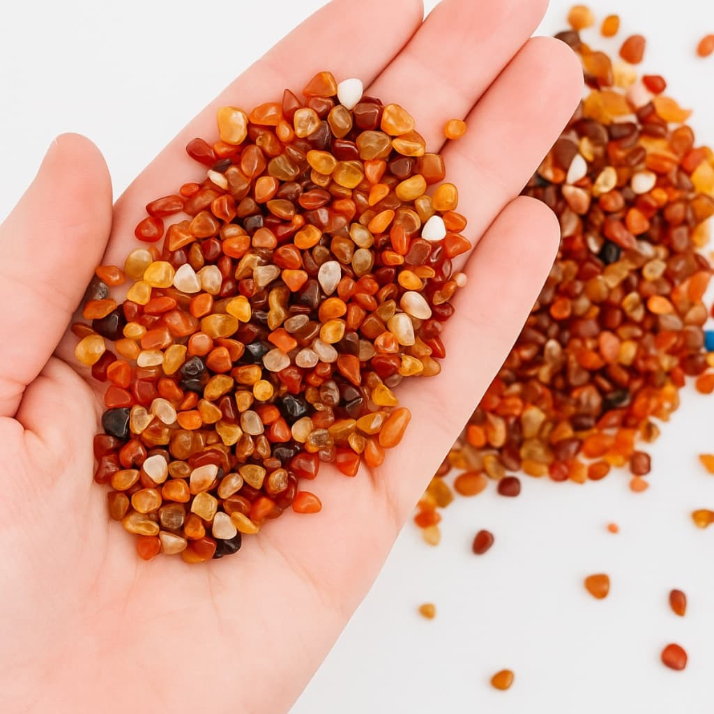 Kit Cascalho Miúdo 1kg Vários Tipos Pedras Chakras Orgonite