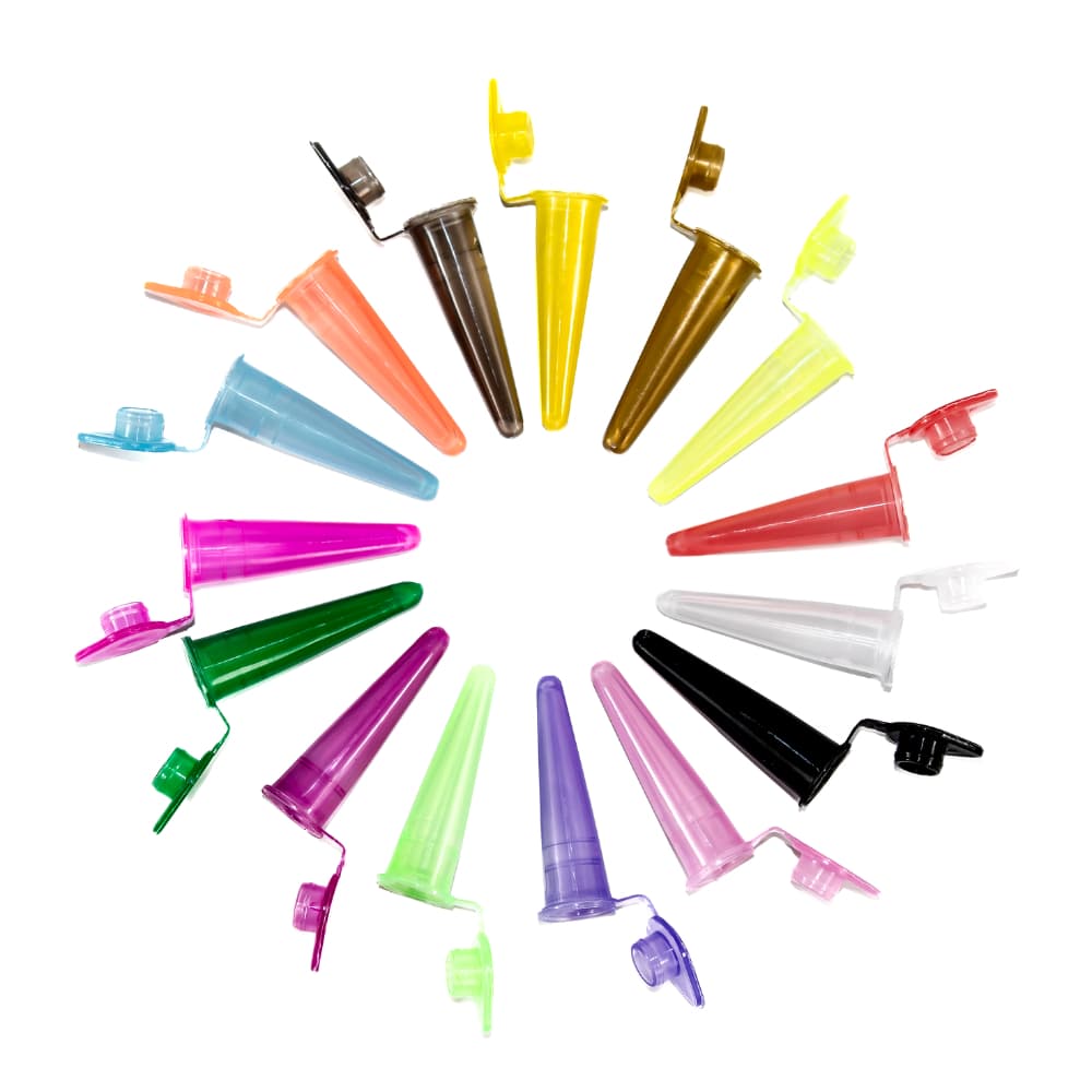 Microtubo Cônico 0,38 ml Interno 0,5 Externo Pacote Com 1000 Unidades