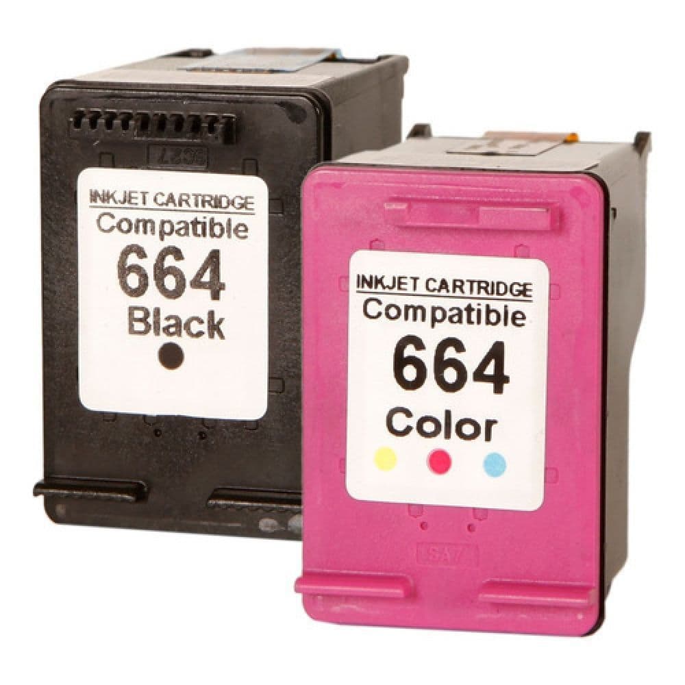 Kit Cartucho de Tinta à Jato 664 xl Preto e Colorido