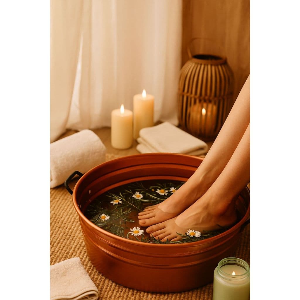 Tina Escalda Pés Com Alças, Bacia Pedicure ,balde Newborn, Ofurô Cor Cobre