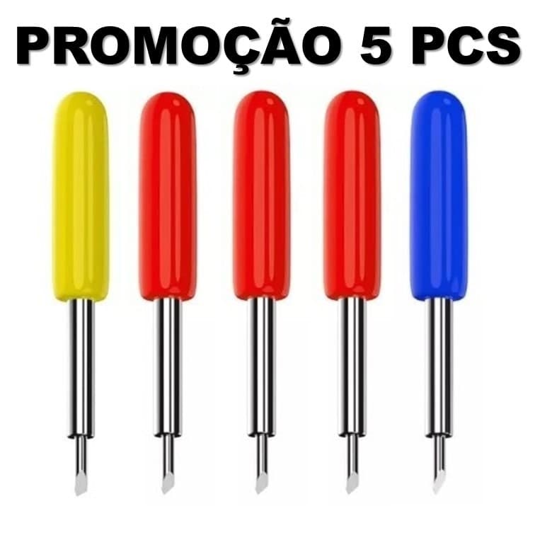 Kit 5 Lâminas Plotter Roland GCC Jinka Facas 30º 45º 60º