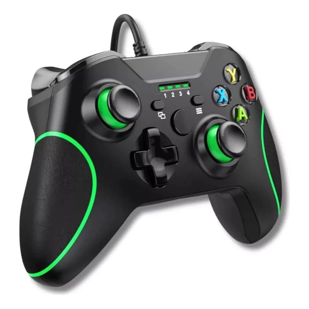 Controle Xbox One Com Fio USB para PC, Series S Manete Joystick Gamer Controller de Alta Precisão