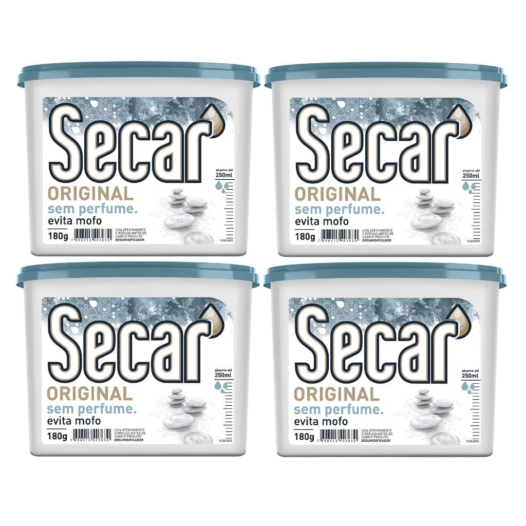 Anti Mofo Desumidificador Secar Original Sem Perfume 180g Cada Guarda Roupas Closet Armários Organização Casa