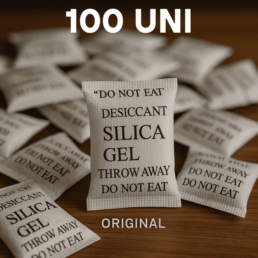 Sílica Gel 100 Unidades Sachê 1g Umidade Antimofo Desumidicador de Ambiente Original