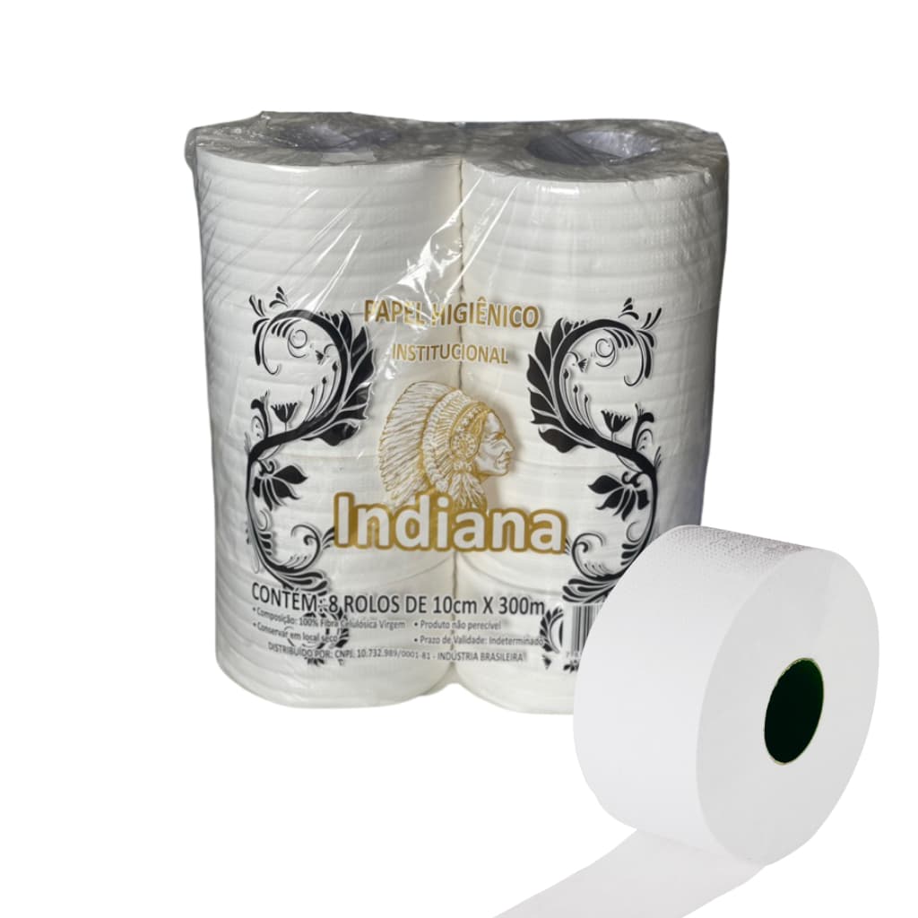 8 Rolos de Papel Higienico Extra Luxo 100% celulose Institucional Folha Simples Super Oferta Casa