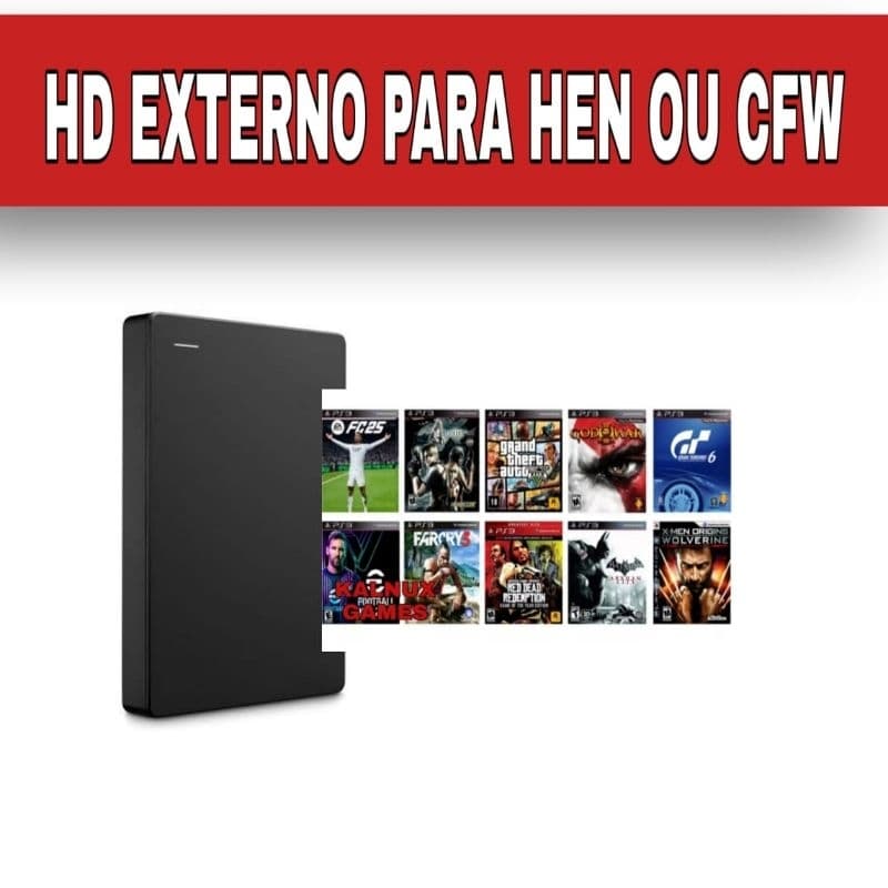HD Externo 500gb Hen ou CFW