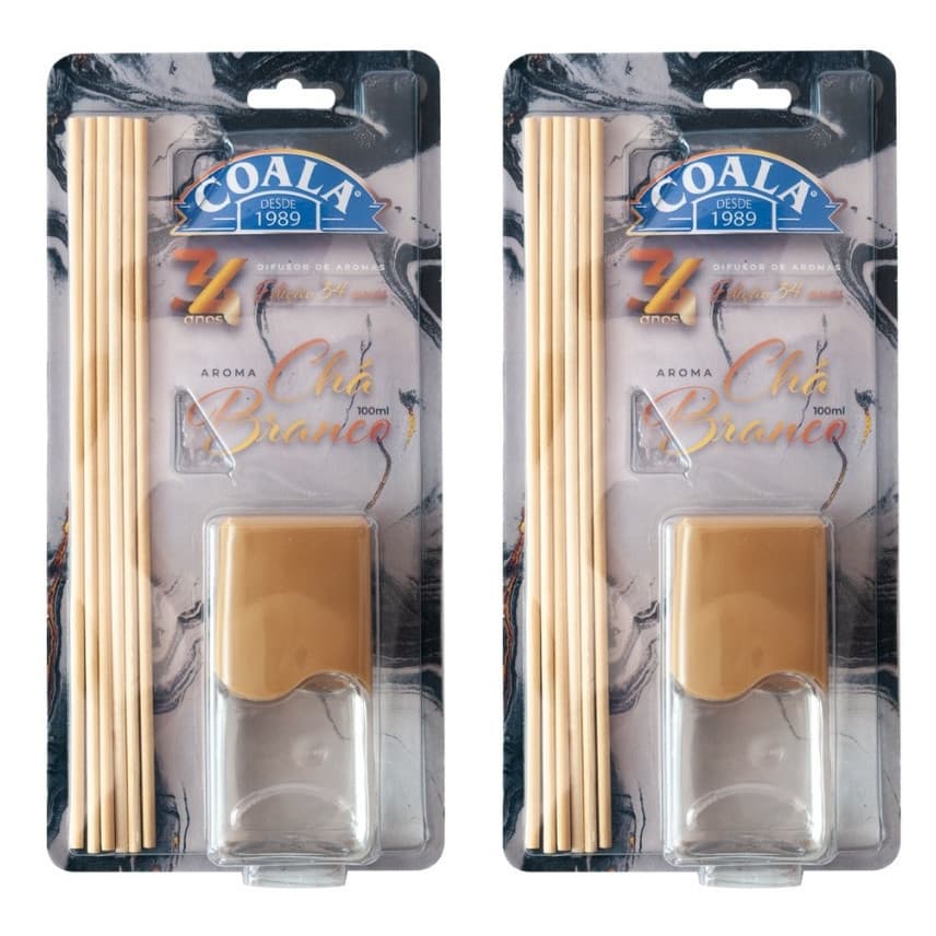 Kit Chá Branco / Difusor de Aromas Coala 100ml e SenaLar 250ml  Fragrâncias - 2 unidades