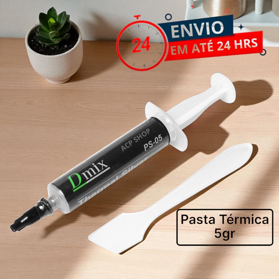 Pasta Térmica Prata 5G + Pazinha – Alta Performance PS4/XBOX/Notebook