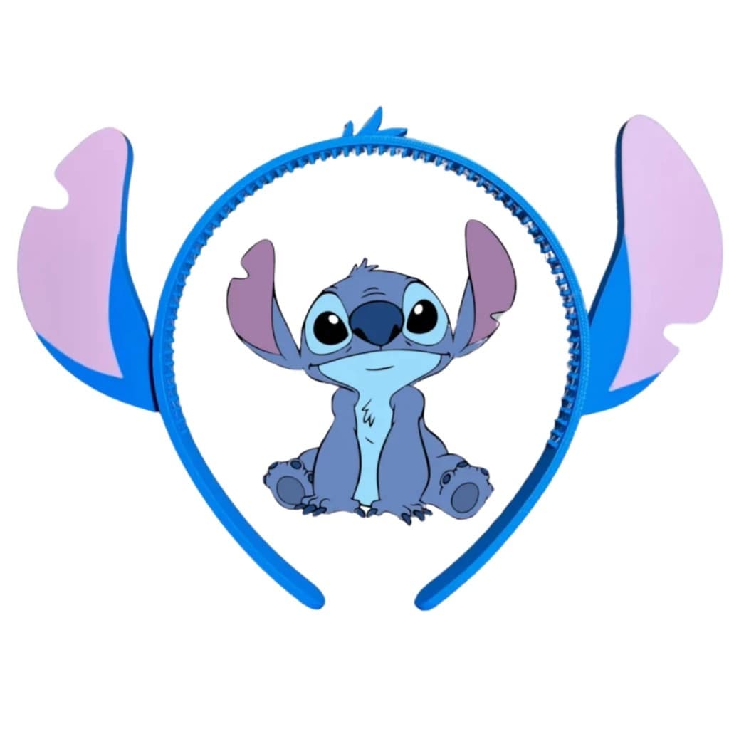 Tiara Orelhas Stitch Infantil – Fantasia e Cosplay para Crianças