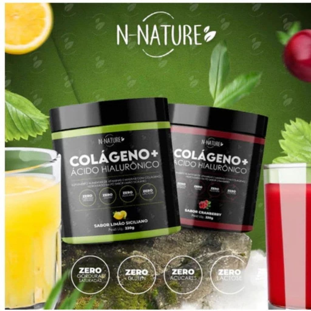 Colágenos Verisol com Ácido Hialurônico N-Nature Frete Gratis