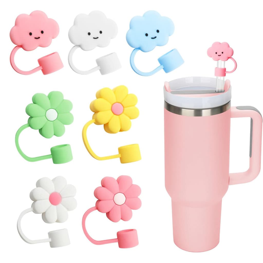 Tampa Protetora de Silicone para Canudo 10mm – Compatível com Copo Térmico, Reutilizável, Anti Sujeira e Identificadora