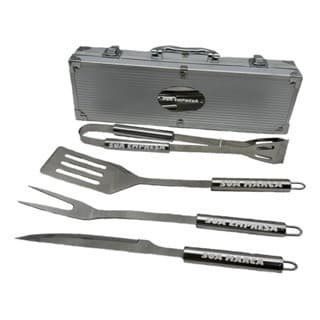 Kit para Churrasco Premium 4 Peças com Estojo Inox Personalizado