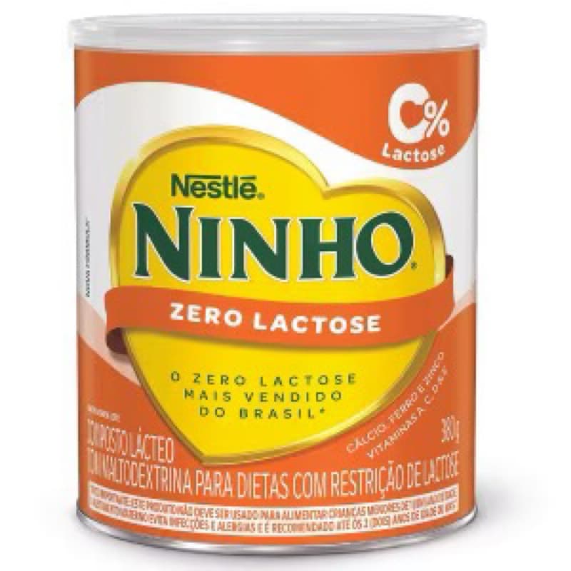 Kit 3 NINHO® Composto Lácteo Zero Lactose Lata 380g