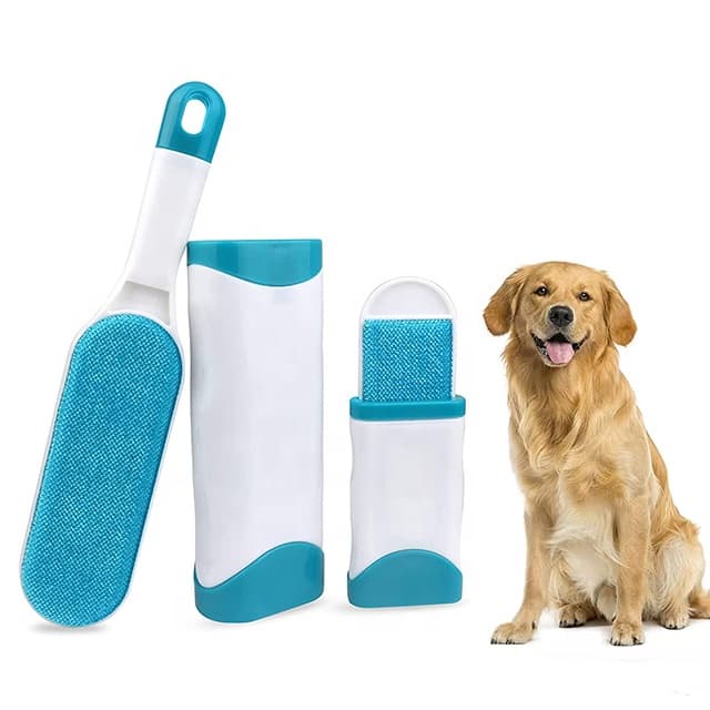 Escova Removedora Tira Pelos Pet Fur Roupa Sofa Caes ou Gatos