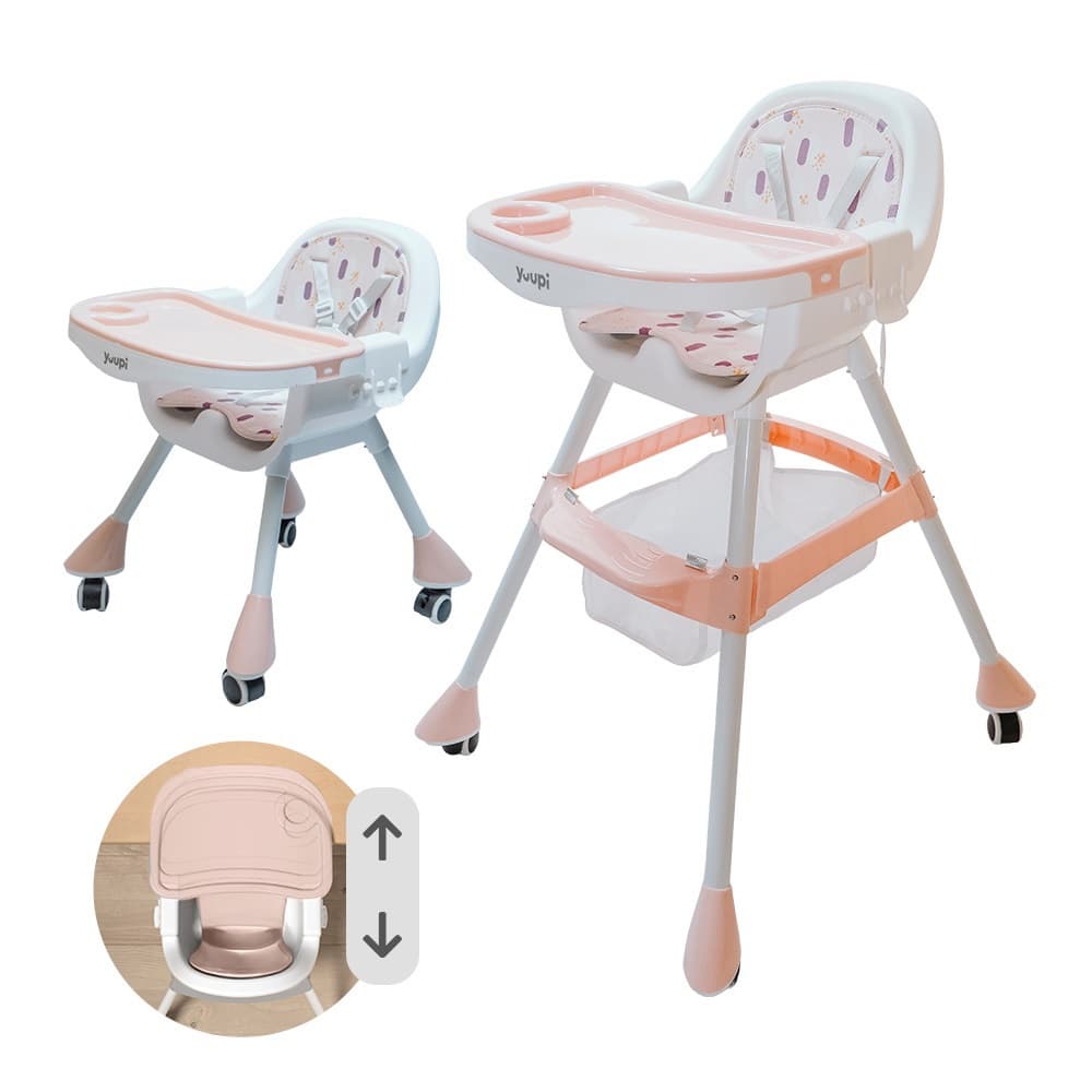 Cadeira de Alimentação para Bebês Rosa Yuupi