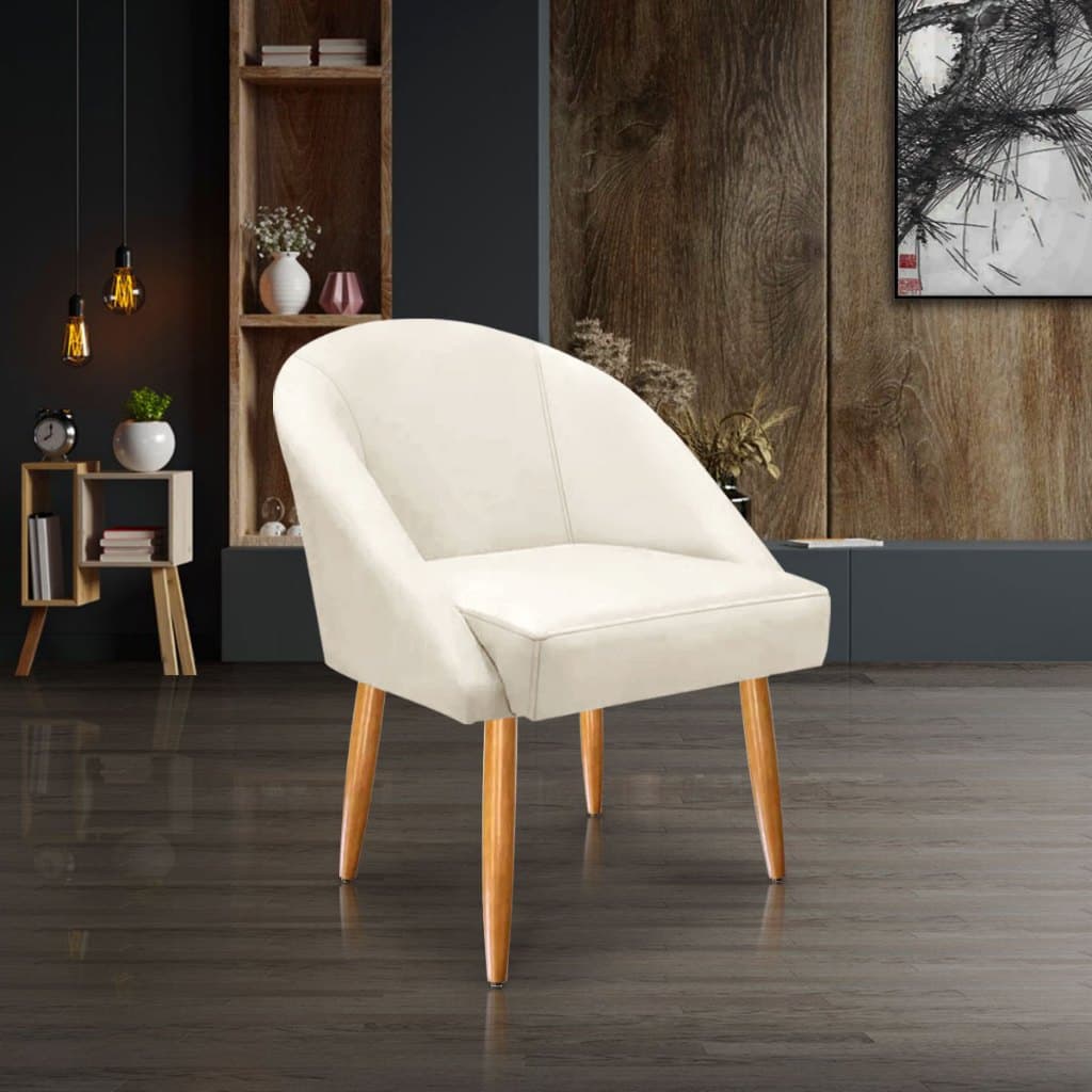 Cadeira Lua Veludo Decorativa Luxo Poltrona Lua Sala de Estar, Salão, Quarto, Estética
