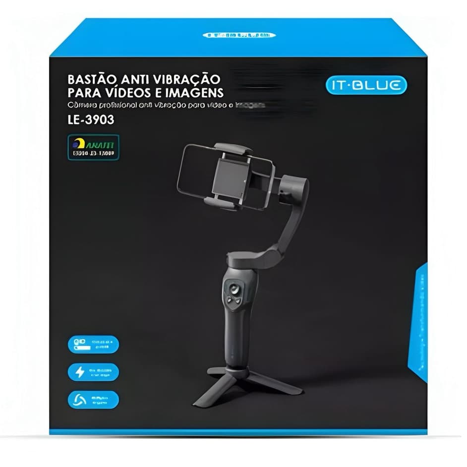 Estabilizador Gimbal Anti Vibração Para Vídeos E Imagens It-Blue LE-3903
